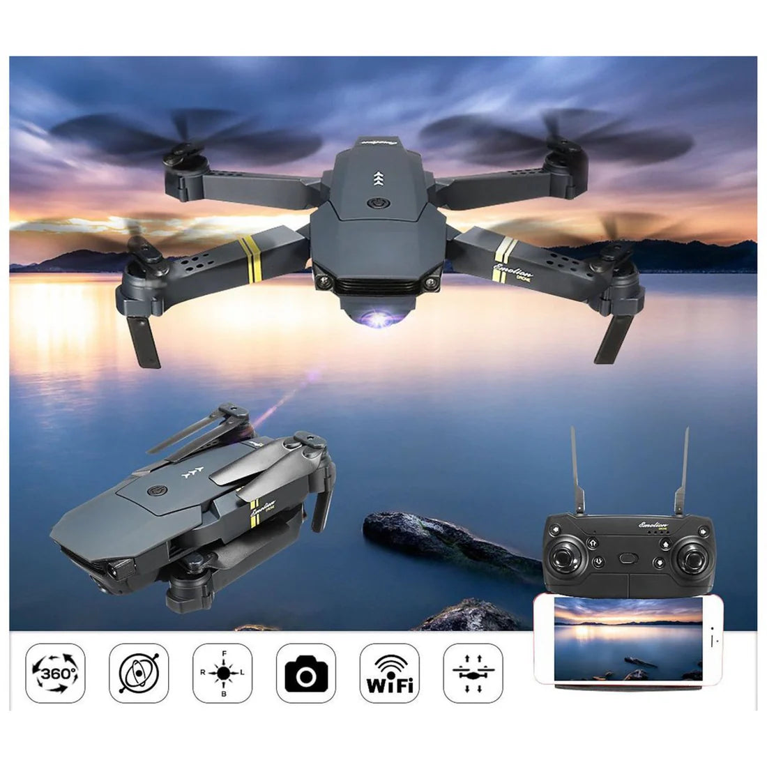 🔥 DRONE 998 PRO – MINI DRONE RIPIEGABILE CON FOTOCAMERA 4K 🔥
