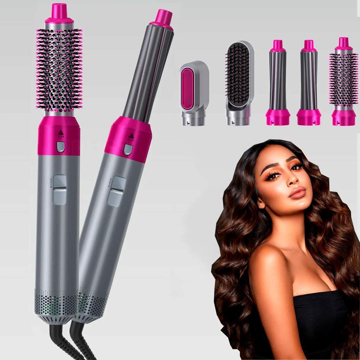 💇‍♀️ SPAZZOLA MODELLANTE 5 IN 1 – SECCHIO ROTANTE 💇‍♀️