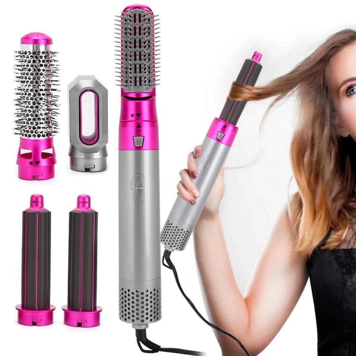 💇‍♀️ SPAZZOLA MODELLANTE 5 IN 1 – SECCHIO ROTANTE 💇‍♀️